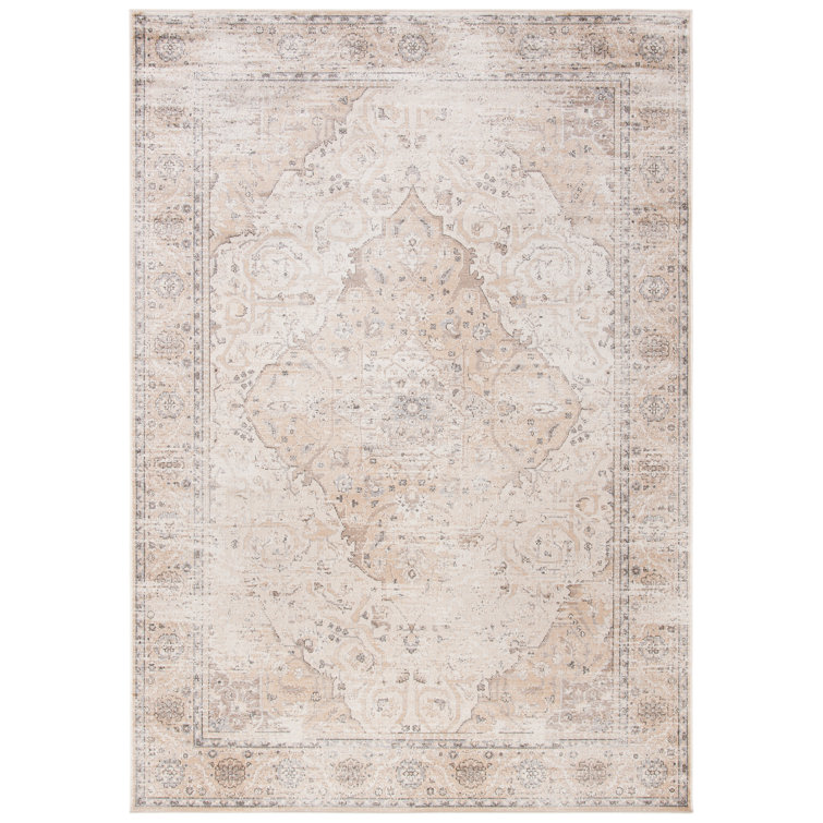 Bungalow Rose Stager Oriental Area Rug in Ivory/Beige & Reviews Wayfair